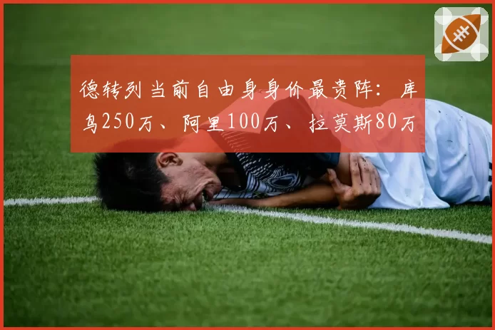 德转列当前自由身身价最贵阵:库鸟250万、阿里100万、拉莫斯80万